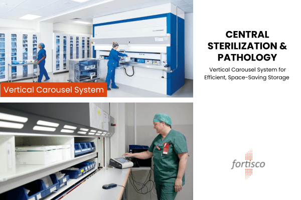 central sterilization and pathology healthcare storage solution