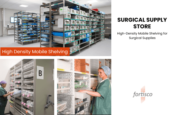 surgical supply store shelving solution